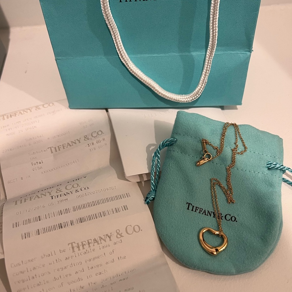 Tiffany & Co. Rose Gold Heart Pendant Necklace
